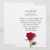 One Red Rose Kaart (Voorkant / Achterkant)