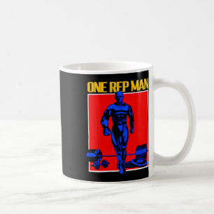 One Rep Man Gewichtheffen Bodybuilding Gym Workout Koffiemok