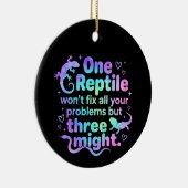 One reptile won't fix all your problems but three  keramisch ornament (Rechts)