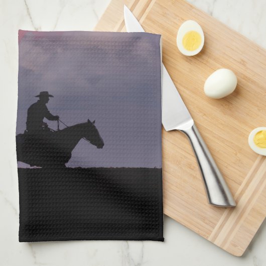 One Rider, One Horizon Theedoek (Quarter Fold)