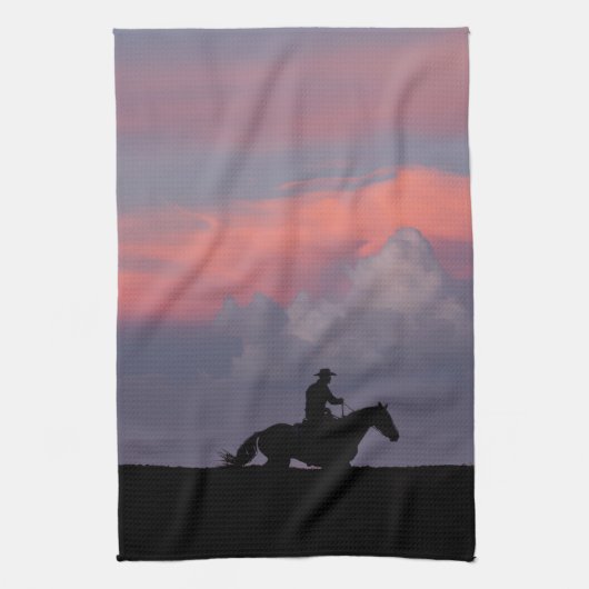 One Rider, One Horizon Theedoek (Verticaal)