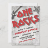 One Rocks - 1e verjaardag Kaart (Voorkant)