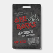 One Rocks - 1e verjaardag VIP All Access Badge (Voorkant)