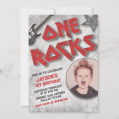 One Rocks - één jaar ge-rockt met foto Kaart (Voorkant)