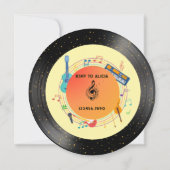 One Rocks First Birthday Invitation - Geboren om t Kaart (Achterkant)