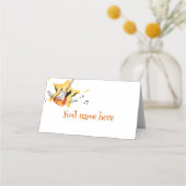 One Rocks Gitaar Place Card Verjaardagsfeest Plaatskaartje (Achterkant)