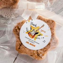One Rocks Guitar Birthday Sticker Labels