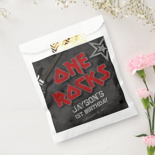 One Rocks - Jongen 1e Verjaardag Bedankzakje (Gezegeld)