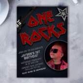 One Rocks met Afbeelding - Rockstar 1e verjaardag Kaart