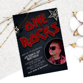 One Rocks met Afbeelding - Rockstar 1e verjaardag Kaart