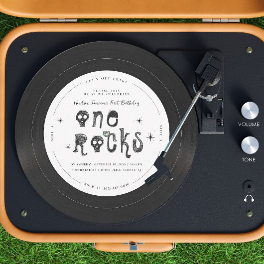 One Rocks | Retro Rock'n'roll Vinylenplaat Kaart
