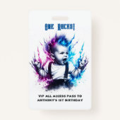 One Rocks! Rockster VIP-pas 1e verjaardag Badge (Voorkant)