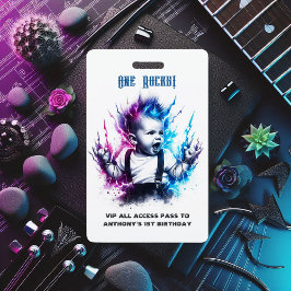 One Rocks! Rockster VIP-pas 1e verjaardag Badge