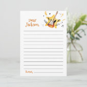 One Rocks Star Time Capsule Note Message Kaart (Staand voorkant)