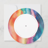 One Rocks | Tie Dye Rock'n'roll Vinyl Record Kaart (Achterkant)