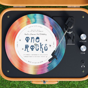 One Rocks   Tie Dye Rock'n'roll Vinylen Plaat Kaart