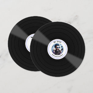 "One Rocks!" Vinylen Plaat Rockster 1e Verjaardag Kaart