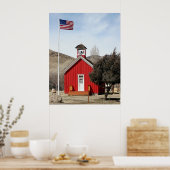 One-Room Red Schoolhouse, Wellington, Nevada Poster (Keuken)
