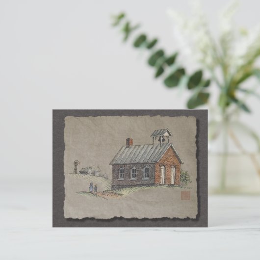 One Room School Briefkaart (Staand voorkant)