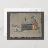 One Room School Briefkaart (Voorkant / Achterkant)