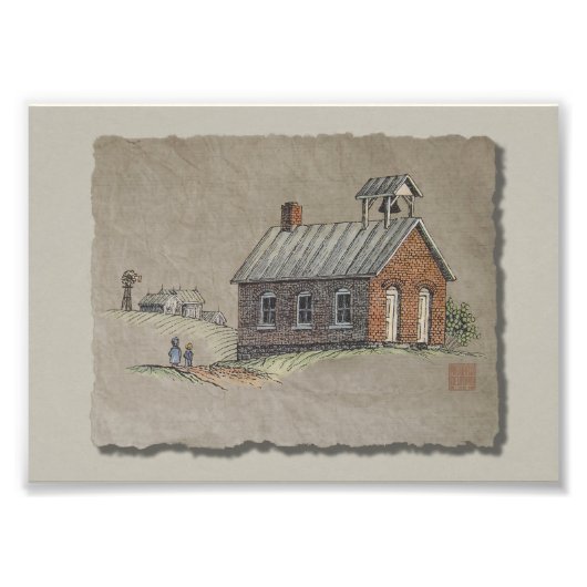 One Room School Foto Afdruk (Voorkant)