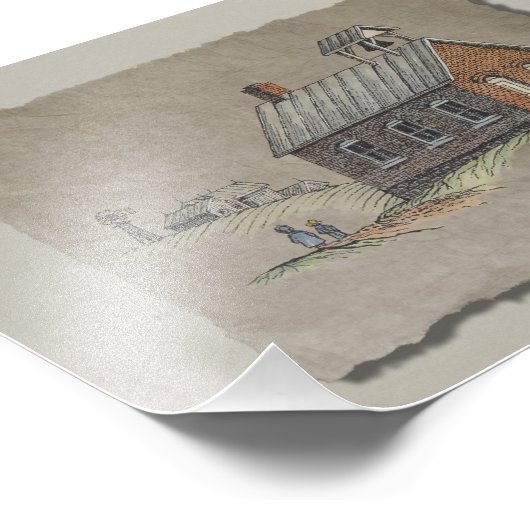 One Room School Foto Afdruk (Hoek)