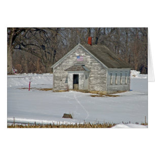 One Room School in Winter