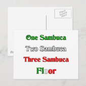 One Sambuca Briefkaart (Voorkant / Achterkant)