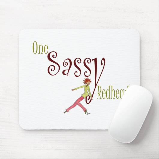 One Sassy Redhead Muismat (Met muis)