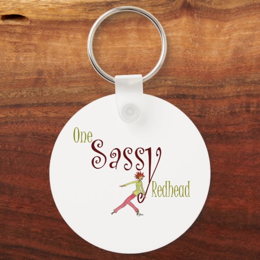 One Sassy Redhead Sleutelhanger (Voorkant)