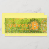 One Satoshi Bedankkaart (Voorkant / Achterkant)