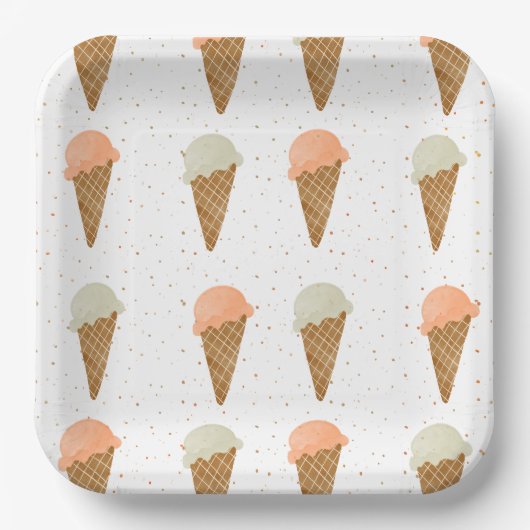 One Scoop Wonder Borden Papieren Bordje (Voorkant)