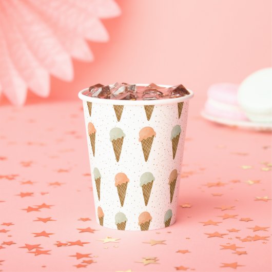 One Scoop Wonder Cup Papieren Bekers (Insitu)