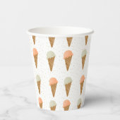 One Scoop Wonder Cup Papieren Bekers (Achterkant)