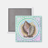 One seashell  magneet (Voorkant / Achterkant)