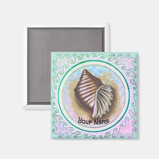 One seashell  magneet (Voorkant / Achterkant)