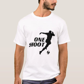 One Shoot Voetbal Silhouette T-Shirt