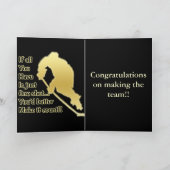 One Shot Hockey Wenskaart Kaart (Binnen)