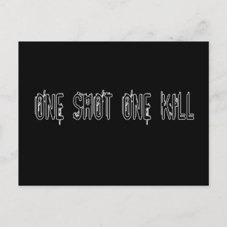 One Shot One Kill Briefkaart