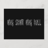 One Shot One Kill Briefkaart (Voorkant)