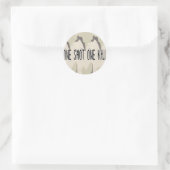 One Shot One Kill Ronde Sticker (Tas)