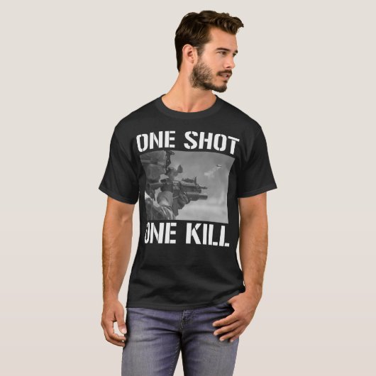 One Shot One Kill T-shirt (Voorkant volledig)