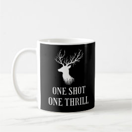 One Shot One Thrill | Hertenjacht cadeau Koffiemok