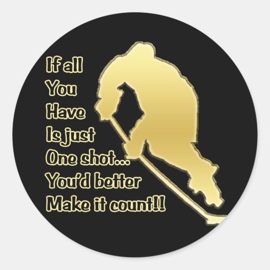 One Shot Sticker (Voorkant)