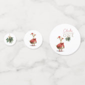 One Silly Christmas Goose Fest Winter Birthday  Confetti (Voorkanten)