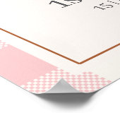 One Silly Goose 1st Birthday Girl Party Poster (Hoek)