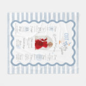 One Silly Goose 1st Birthday Milestone Sign Fleece Deken (Voorkant (Horizontaal))