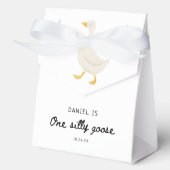 One Silly Goose 1st Birthday Party Bedankdoosjes (Voorkant)