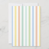 One Silly Goose 1st Birthday Party Spring Birthday Kaart (Achterkant)