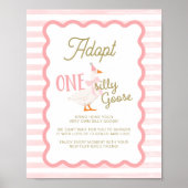 One Silly Goose Adoption Sign Poster (Voorkant)